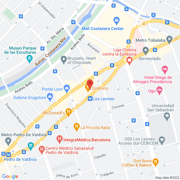 Map of Pavez Marinetti Propiedades & Corredores Asociados