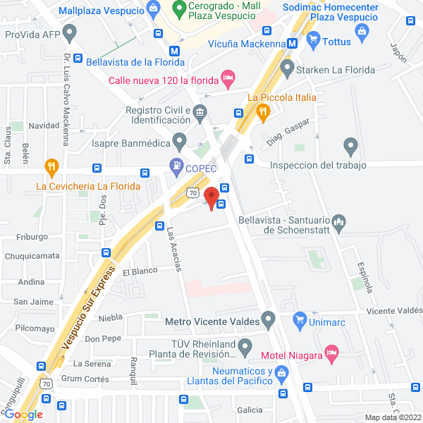 Map of Planmex La Florida