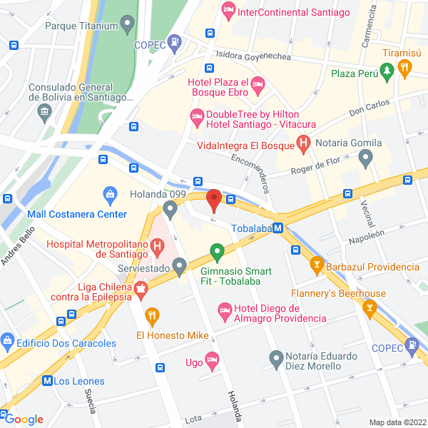 Map of Prof. Sergio Enrique Román Valenzuela