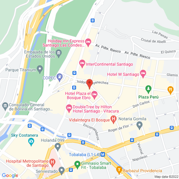 Map of Penta Corredores de Bolsa S.A.