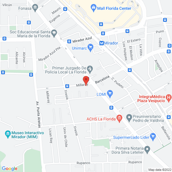 Map of Piscinas Miguel Torres