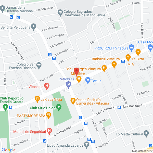 Map of Pasteleria La Tartine