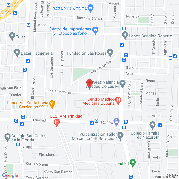 Map of PCCTV
