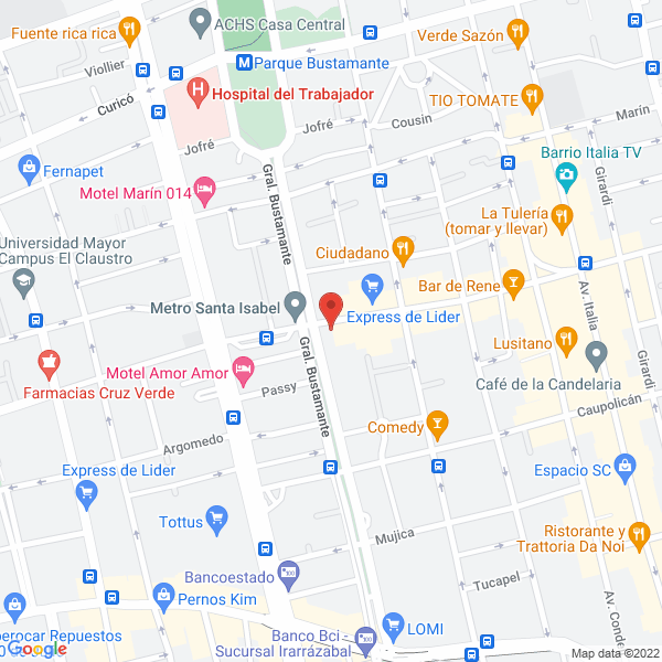Map of Pastelería Sinfonía del Sabor