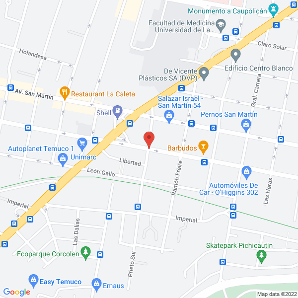 Map of Pintura Automotriz Blanco y Azul