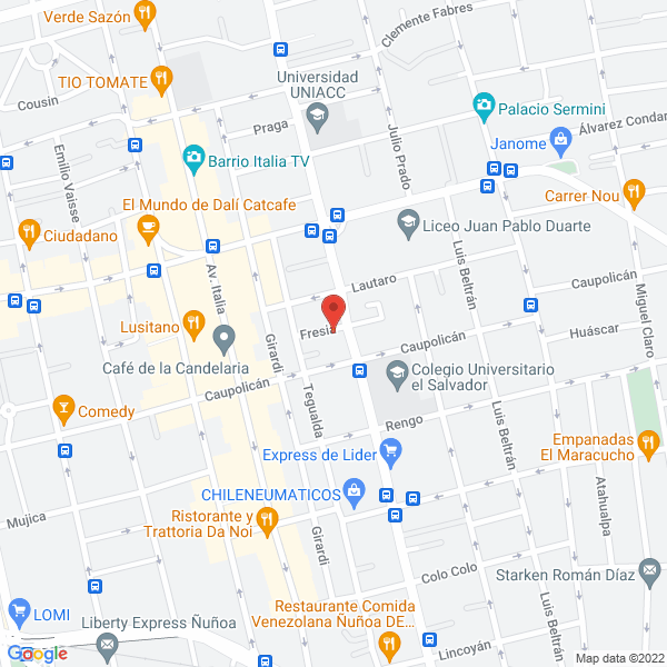 Map of Precision Caligrafica Jimena Galaz
