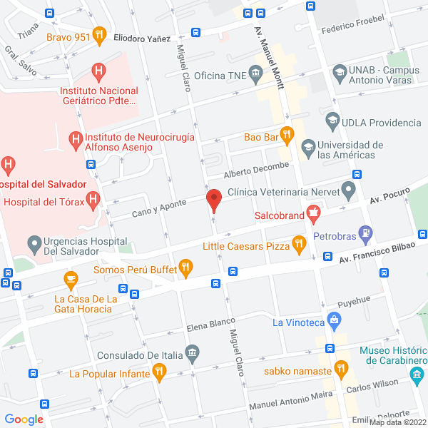 Map of Prestaciones Médicas Edelweiss