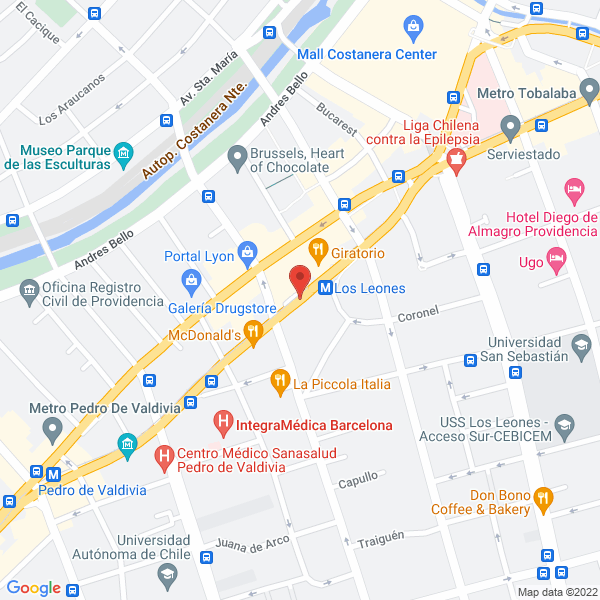 Map of Productos Para Vending Astral Chile
