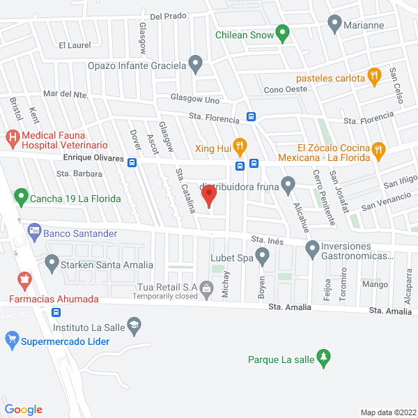 Map of PorPal Emergencias Limitada