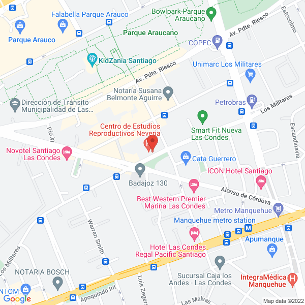 Map of Partners Gestión Inmobiliaria Limitada