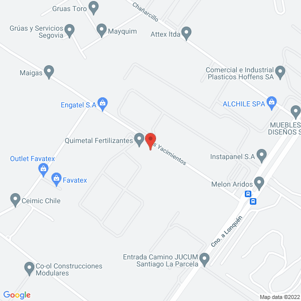 Map of Quimetal Industrial S.A.