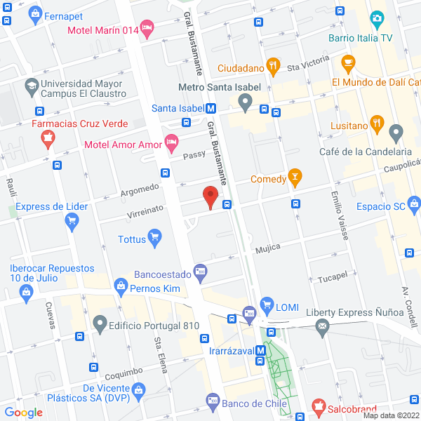 Map of Radio Taxi Andrés Bello