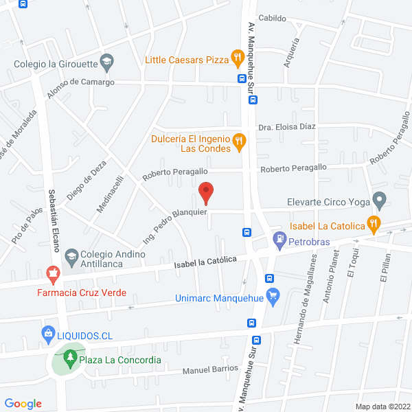 Map of Residencia Manquehue