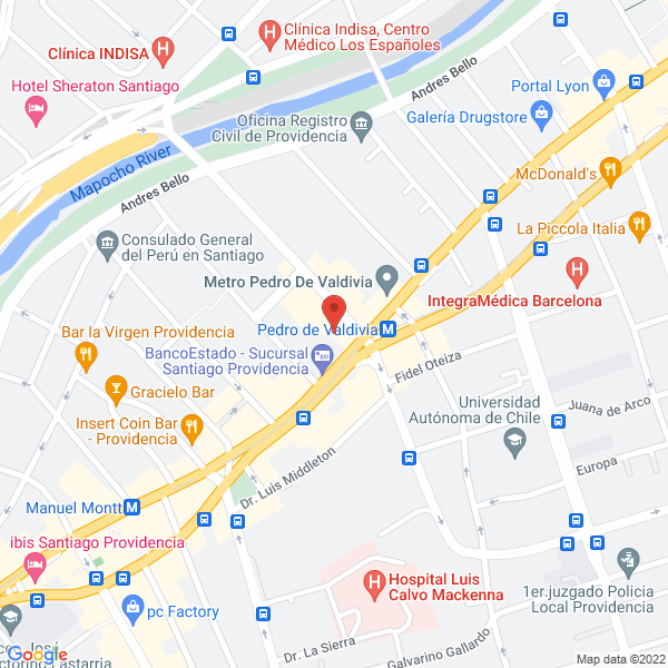 Map of Rojas Lagos, Miguel Ángel