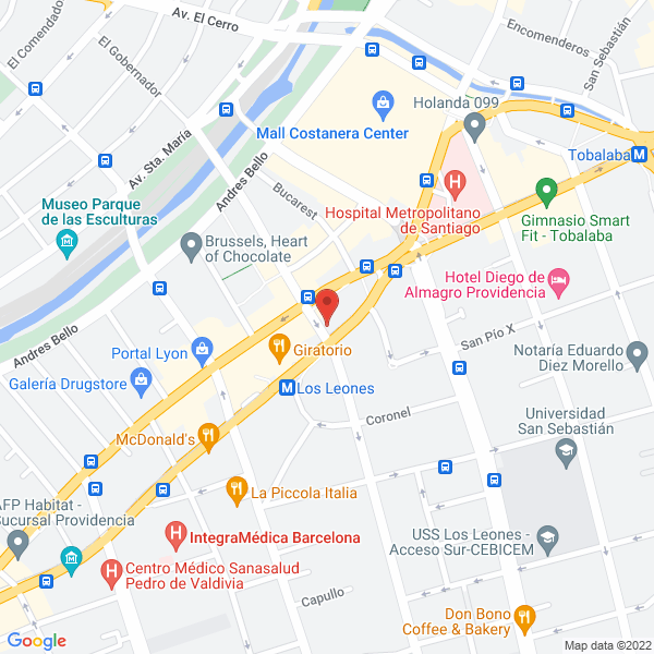 Map of RSA Ingeniería Estructural y Asociados Ltda.