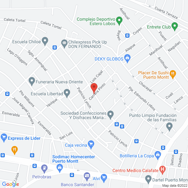 Map of Radio Taxis Bellavista