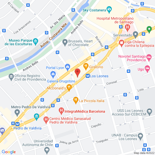 Map of R G L Corredores De Seguros Limitada