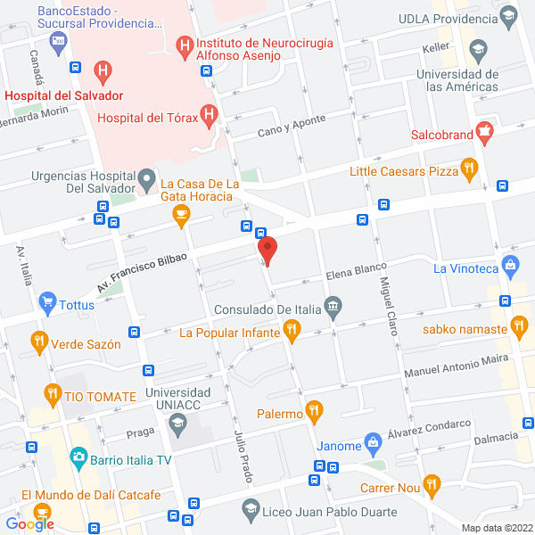 Map of Red de Inversiones Invernet S A