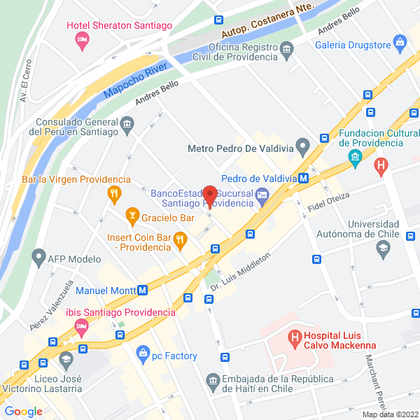 Map of Ricardo Ceballos Copello