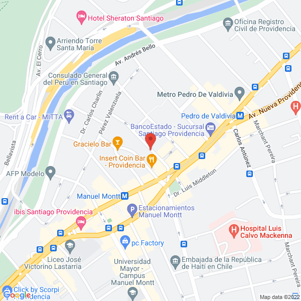 Map of Rieutord Medina del Pozo y Compania