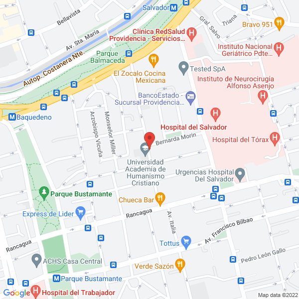 Map of Sociedad Chilena del Derecho de Autor