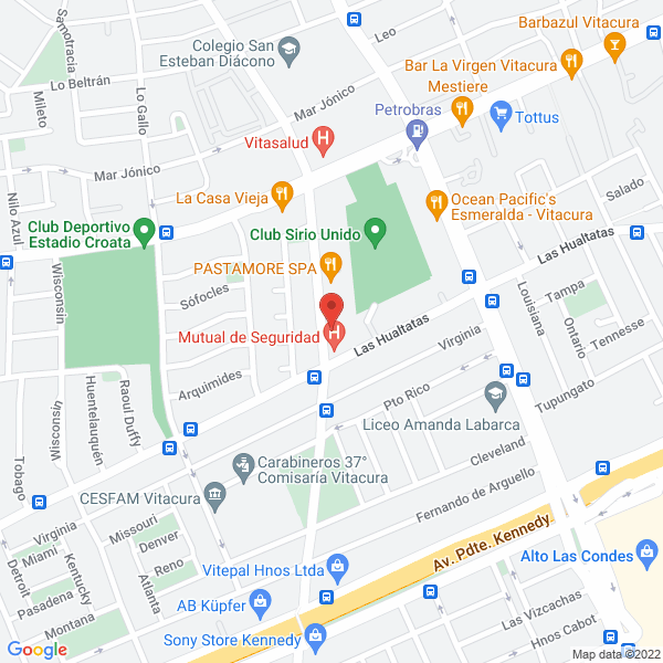 Map of Sergio Bunster A. Remax Cerredores