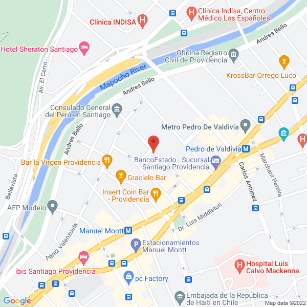 Map of Soporte Infomático Supplyline Ltda.