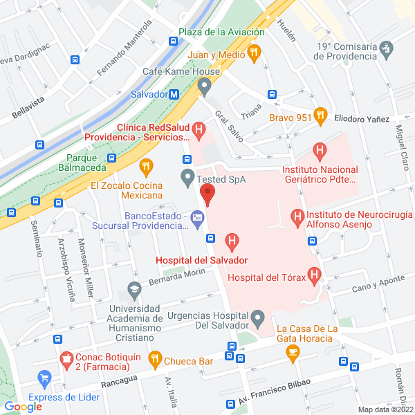 Map of Servicio Metropolitano Oriente