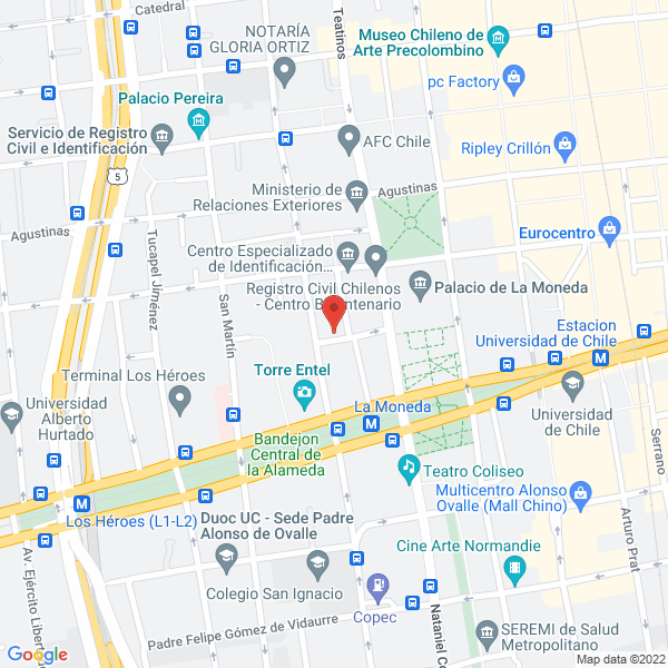 Map of Sánchez Urroz, María Isabel