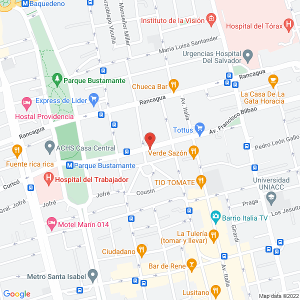 Map of Sociedad Comercial Amstrong Ltda.