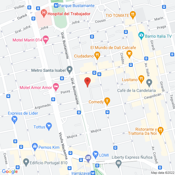 Map of SVR Producciones