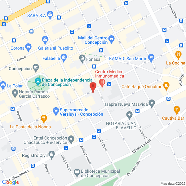 Map of Saldivia Muñoz Raúl