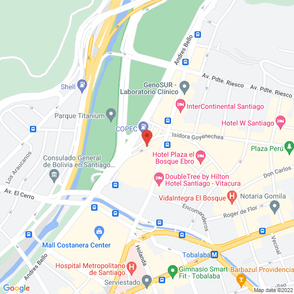 Map of South Andes