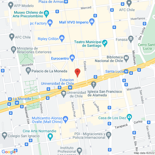 Map of STX Correo Privado