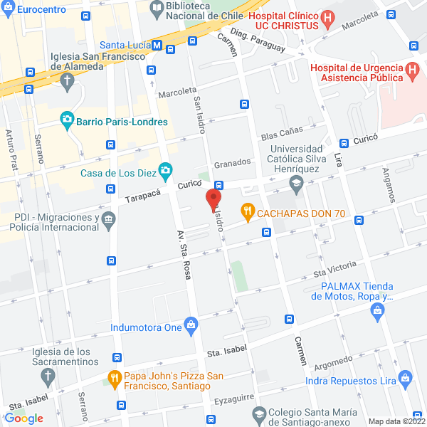 Map of Salud y Gestion