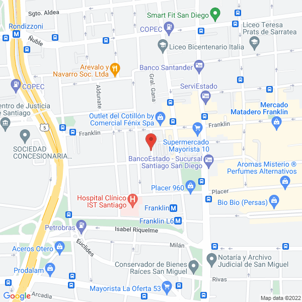 Map of Servicios Integrales De Capacitacion Limitada