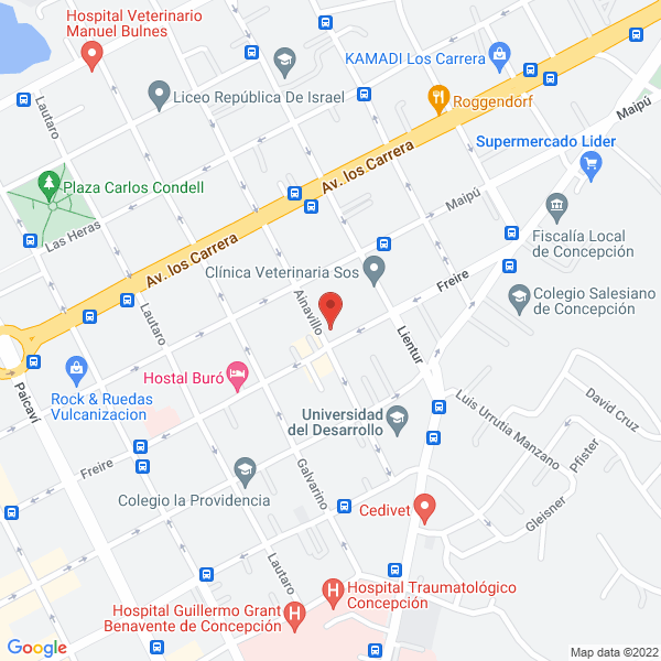 Map of San Martin Rent a Car