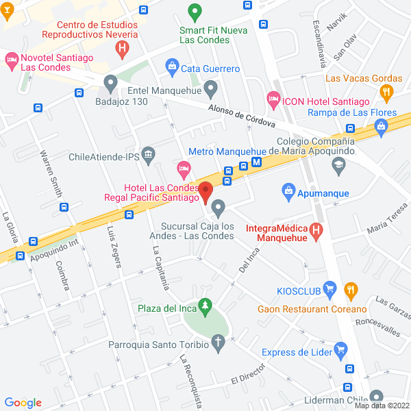 Map of Transmec Overseas Chile S.A