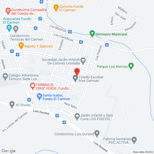 Map of Traducciones Cientec
