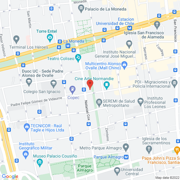 Map of Teresa Bustos Corredores de Propiedades