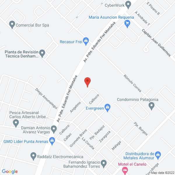 Map of Tornería y Fresados Cristian Morales