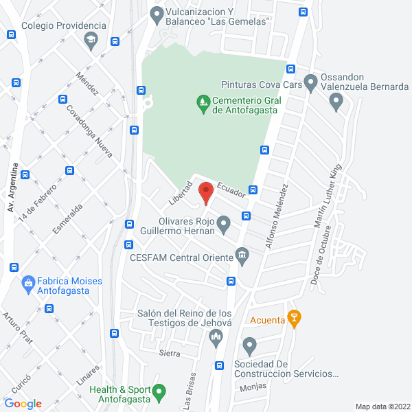 Map of Transporte Mano del Desierto