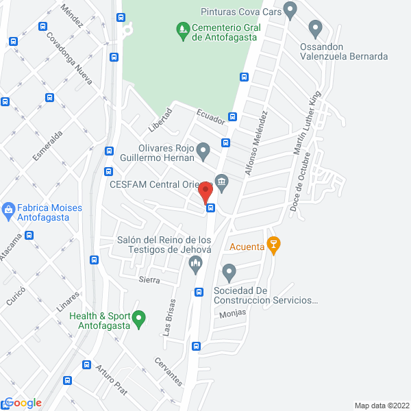 Map of Transporte CyC