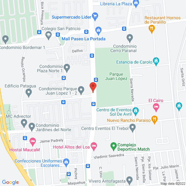 Map of Transporte de Personal Express VIP