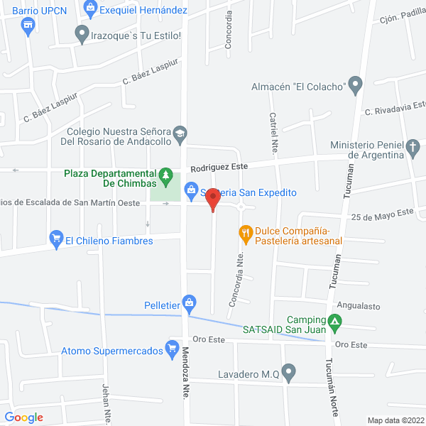 Map of El Vigilante - Seguridad Privada San Juan Argentina