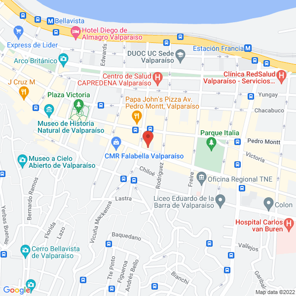 Map of Valpo Instruments Service
