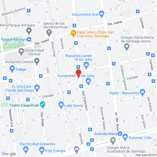 Map of Velasco Leay y Cía. Ltda.
