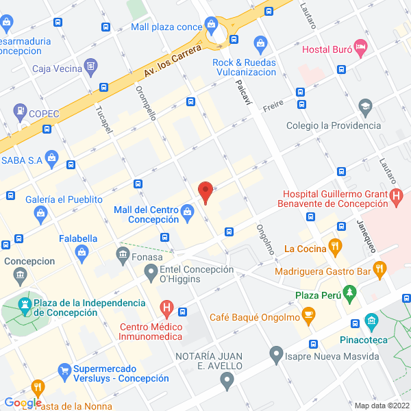 Map of Vigicam Chile