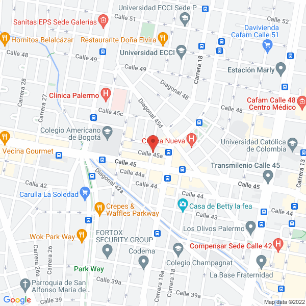 Map of Alfredo Gómez Lozano Fisoterapeuta
