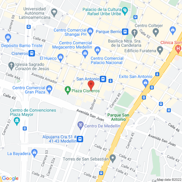 Map of Piedra Santa